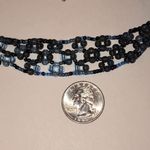 Elegant Blue Seed Bead Beaded Boho Choker Necklace Photo 3