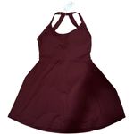 Halara  Sports Tank Top Athletic Dress Maroon Large NWT Photo 0