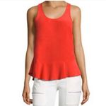 Joie Silk Peplum Racerback Tank Photo 0