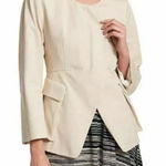Donna Karan  Women Collarless Split-front Patch Flap Pocket Jacket Photo 0