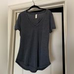 Altar'd State Altar’d State Grey Shirt with Crisscross Tie Size M Photo 2