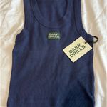 Daily Drills Logo Ribbed Tank Navy with Bandana Patch  Photo 3