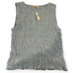 Madewell Women’s Smocked Boatneck Tank Blue Size XS NWT #NV912 Photo 0