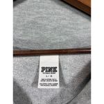 Victoria's Secret Pink Logo Sweatshirt With Lace Shoulders L Photo 3