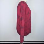 PINK - Victoria's Secret PINK VICTORIA’S SECRET Red Tie Dye Boatneck Graphic Sweatshirt XS Photo 4
