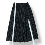 Nasty Gal Black White Polka Dot Midi Skirt Size M nwot Vintage Style Flowy Photo 3
