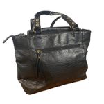 Juicy Couture Black Pebbled Leather Large Shoulder Bag Women Photo 1