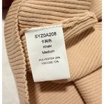 Artfree Two Piece Ribbed Knit Crop and Palazzo Pant Tan Size M Photo 5