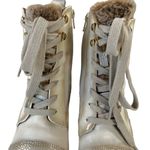 Hispanitas Janeth Cream CapToe Victorian Ankle Boots Size 6 Photo 3