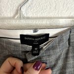 Banana Republic Logan Dress Pant Womens Size 10 Black Gray White Plaid NWT Photo 2