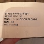 Trave Portia Romper Womens Size XS Blonde Brown Denim Long Sleeve‎ Utility NWT Photo 5