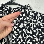 Chico's  Women's Black & White Print Long Sleeve Button‎ Down Shirt Size 0.5 US 6 Photo 3