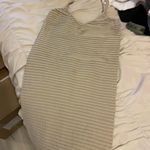 Beige Textured Pencil dress Tan Size M Photo 4