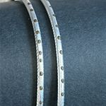 Set of 2 women’s vintage dainty two tone bangle bracelet one‎ size Silver Photo 2