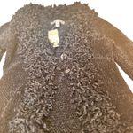 Urban Outfitters  NWT Soule Fringe Trim Velvety Knit Cardigan Black Size M Photo 4