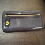 Navy Blue Leather Wallet. Coach. Great condition Photo 2