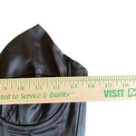 Pretty Little Thing black satin corset bandeau peplum waist long top US size 6 Photo 6