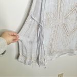 Free People  Love Story Beaded Mini Dress in White Photo 3
