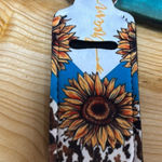 Sunflower /Dream Print Keychain/Chapstick‎ holder Blue Photo 0