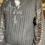 Mesh Sweater Black Size L Photo 3