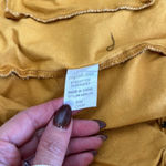 English Rose  Yellow & Black Animal Print Faux Leather Jean Jacket Size S/M Photo 10