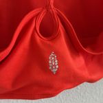Free People Movement Red Front Cutouts Sports Bra Small Photo 3