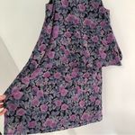 Joie  Everla Floral Dress Black Blue Purple Floral Snakeskin Sleeveless Mini S Photo 8