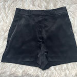 Intermix  Exclusive Eden Black Satin Shorts Photo 0