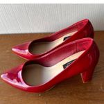Isaac Mizrahi Women’s Patent Red pointe toe heels Sz talle 7.5 sku 2760 Photo 5