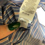 Tibi  Striped Garcon Poplin Off Shoulder Top Blue‎ & Red Size 2 Photo 10