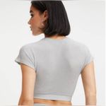 Good American - Silver Sparkling Crop Top | Has Stretch - NWT - 90’s Vibe Photo 2