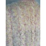 American Vintage OOAK hand knit Mohair cardigan in shades of pink size medium Photo 8