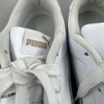 Puma Court Sneaker, White, Women's Casual Low Top Leather Shoes Size 6.5 Photo 3