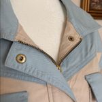 Anthropologie XS Carleton color block anorak Stylish Light Blue and Cream Jacket Photo 6