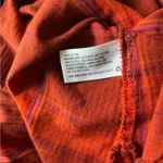 Ava & Viv Vibrant Red Plaid Shirt No Gap Plus Size Long Sleeve 2X Photo 5