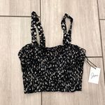 Japna Floral Smocked Cropped Tank Top Photo 4