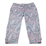 Talbots  Paisley Print Perfect Crop Pants Plus Size 18W Photo 3