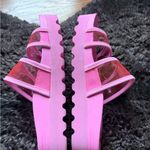 REEF  Pink Sandals Sporty Slide Design Photo 1