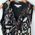 ZARA Women’s Abstract Print Sleeveless Collared Neckline Dress in Medium Photo 2