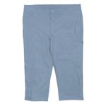 Eddie Bauer  Rainier Tech Capri Pants Sz 14 Blue Gray Hiking Outdoor UPF Stretch Photo 2