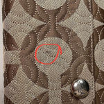 Coach  Monogram Zip Around Quilted Signature Wallet Clutch brown Photo 15