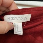 Forever 21 Dark Red Faux Suede Mini Skirt Size Small Photo 4