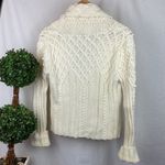 City Knit Ivory Chunky Button Up Long Sleeve Cardigan Sweater XL Photo 1