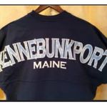Kennebunkport Maine Unisex SPIRIT Jersey NAVY BLUE Anchor MED LS Drwstrg Neck EC Photo 2