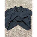 Banana Republic  women button up black shirt blouse size M Photo 9