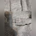 Loft Gray Crew Neck Sweater with Textured Knit Photo 2