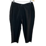 Jamie Sadock Golf Capri Pants 10 Black Cropped Sport Nylon Blend Solid‎ Womens Photo 10