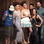 Cher 1970s lilac fringe maxi dress Blue Photo 1