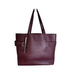Alexander McQueen  NWT T-Bar Sling Leather Tote in Cranberry Photo 4