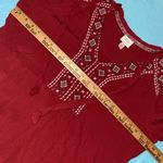 Knox Rose maxi embroidered tiered boho gauze 2 pockets 46” long NEW size 2X Photo 7